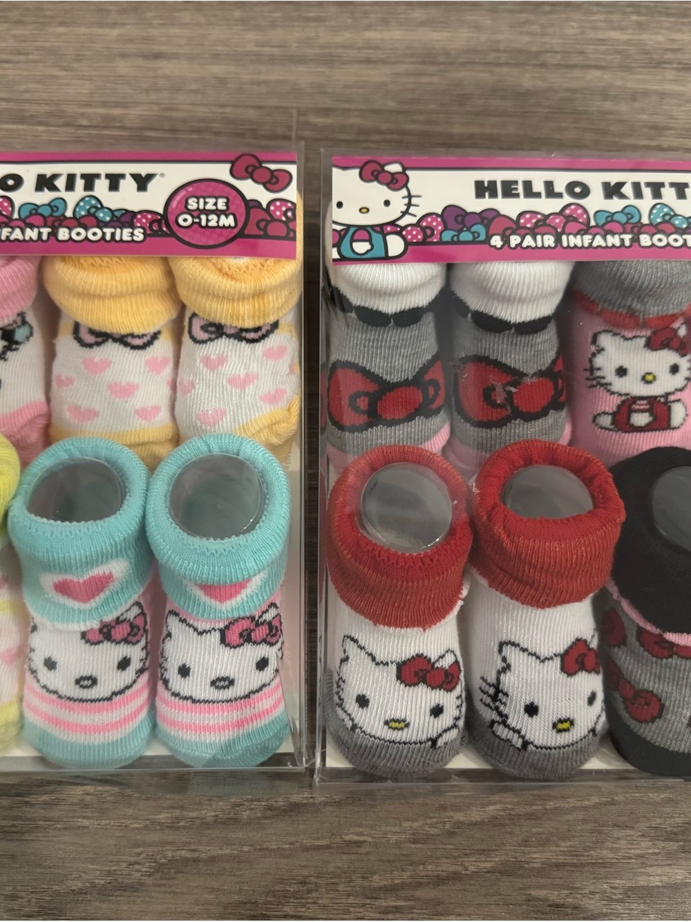 Hello Kitty Pink and Red Infant Booties